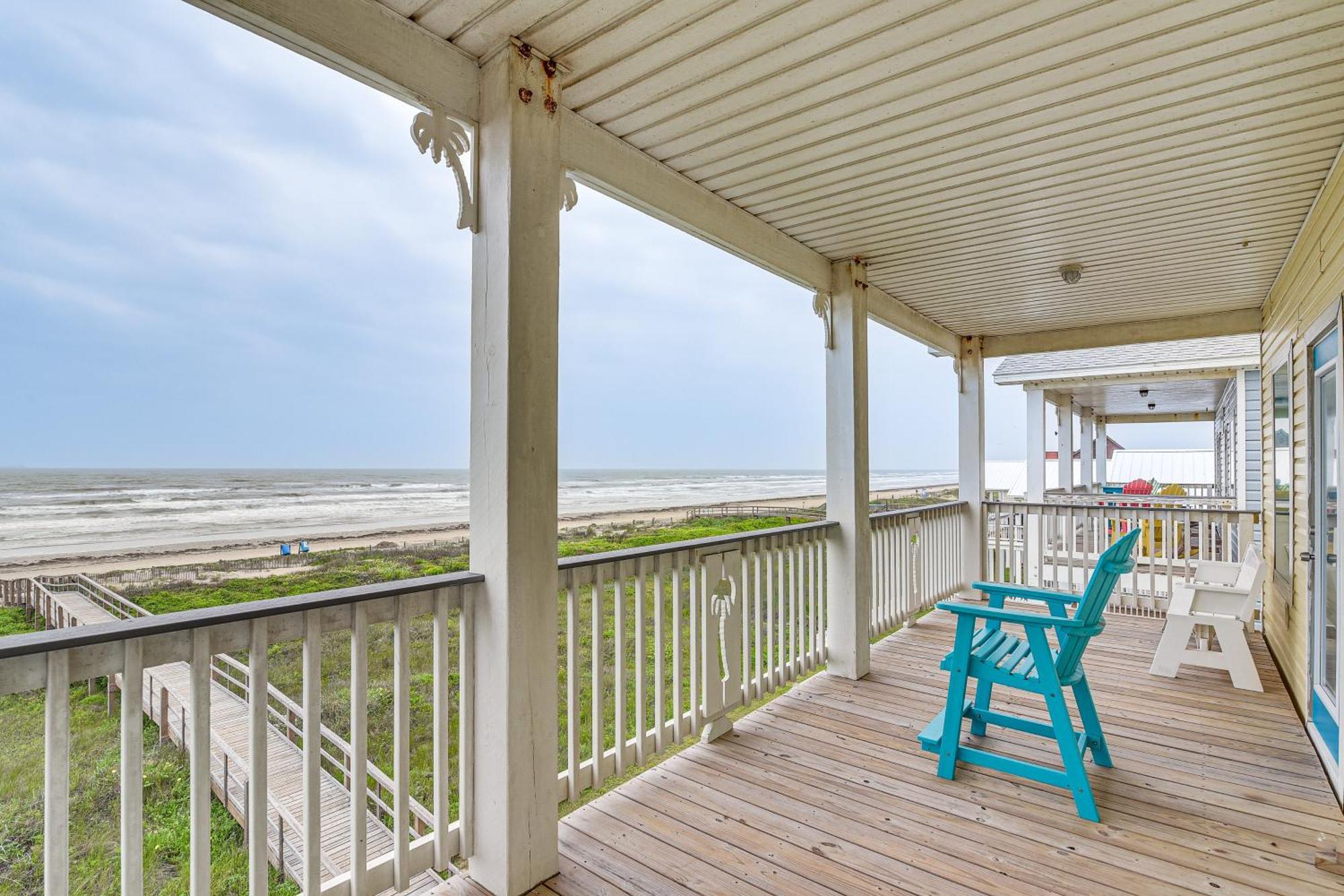 Beachfront Texas Retreat - 2 Decks, Patio And Views! Surfside Beach Dış mekan fotoğraf