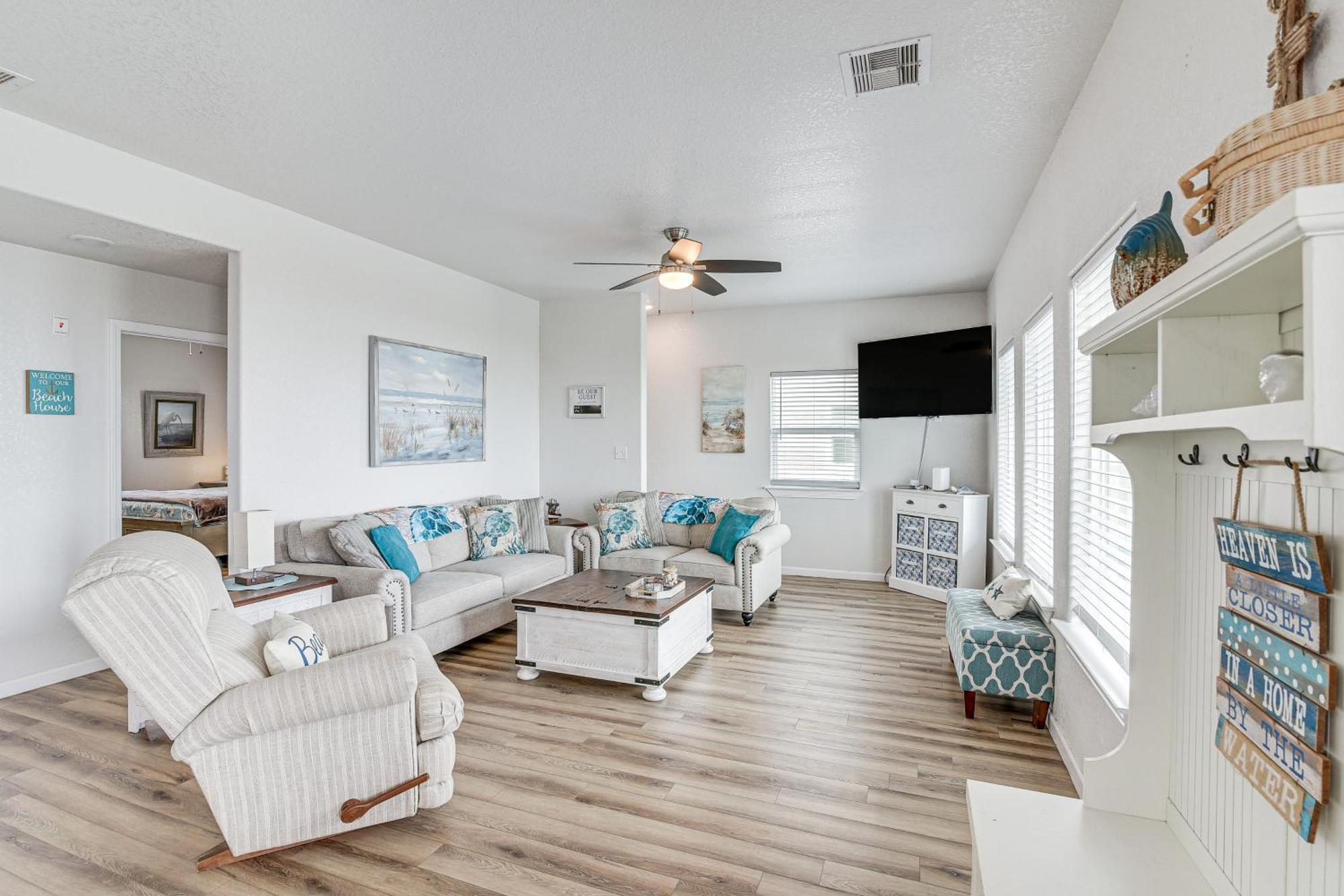 Beachfront Texas Retreat - 2 Decks, Patio And Views! Surfside Beach Dış mekan fotoğraf